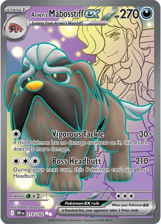 Arven's Mabosstiff EX (2025) Destined Rivals - 218/182