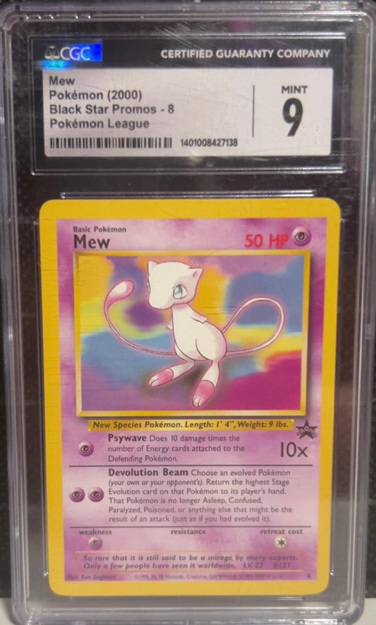 Mint 9 Mew (2000) Black Star Promo - #151